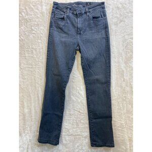 Womens AG Adriano Goldschmied Mari High Rise Jeans Size 29R Gray Straight Pants